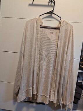 American eagle hooded cardigan